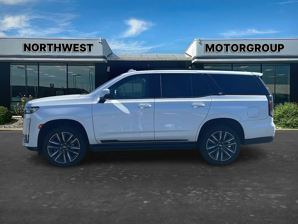 Used 2023 Crystal White Tricoat Cadillac 4WD Sport Platinum image 3
