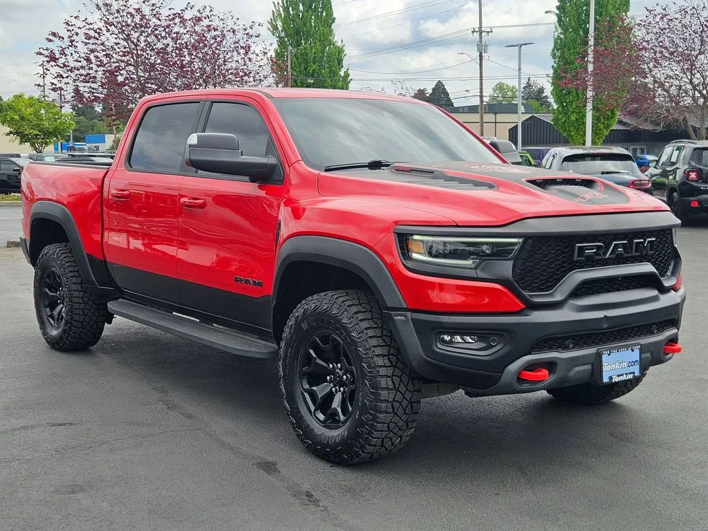 Used 2021 Flame Red Clearcoat Ram TRX image 8