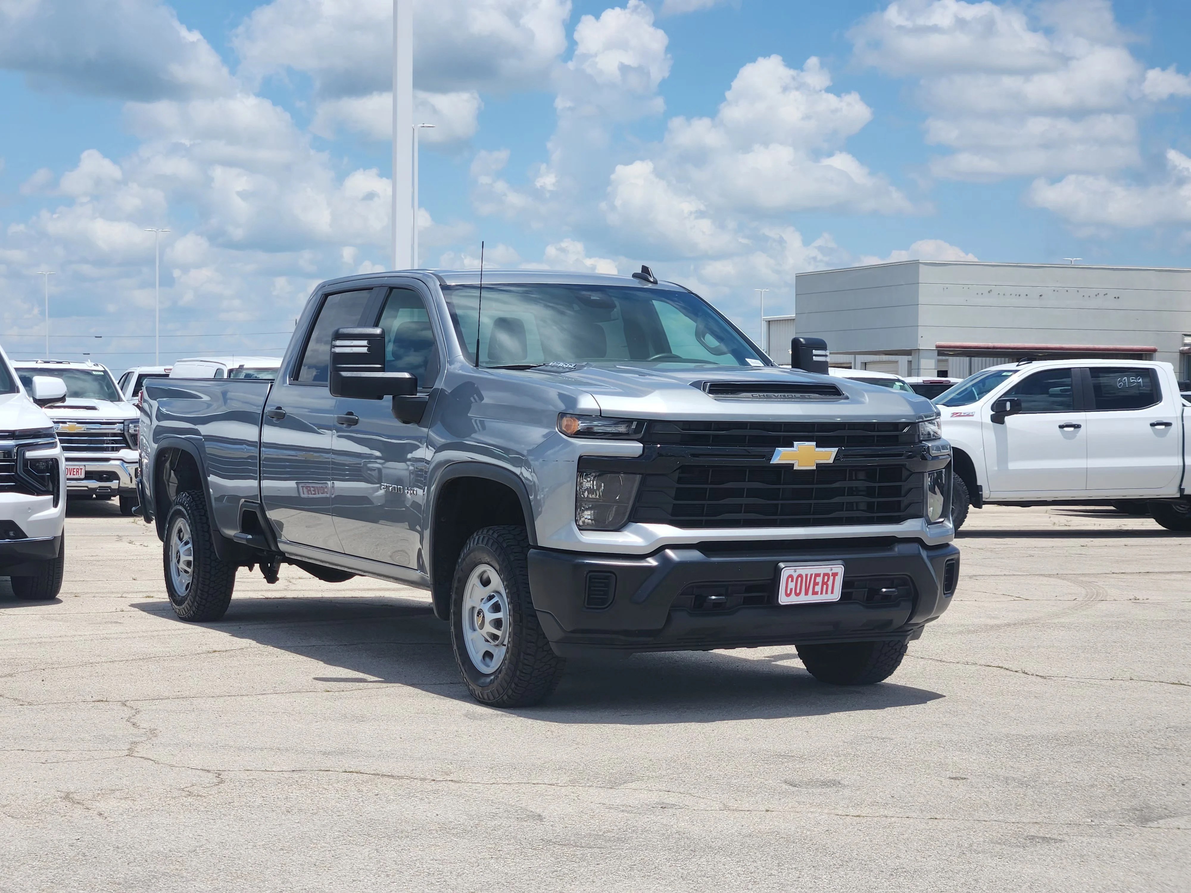 Used 2024 Sterling Gray Metallic Chevrolet Work Truck image 3