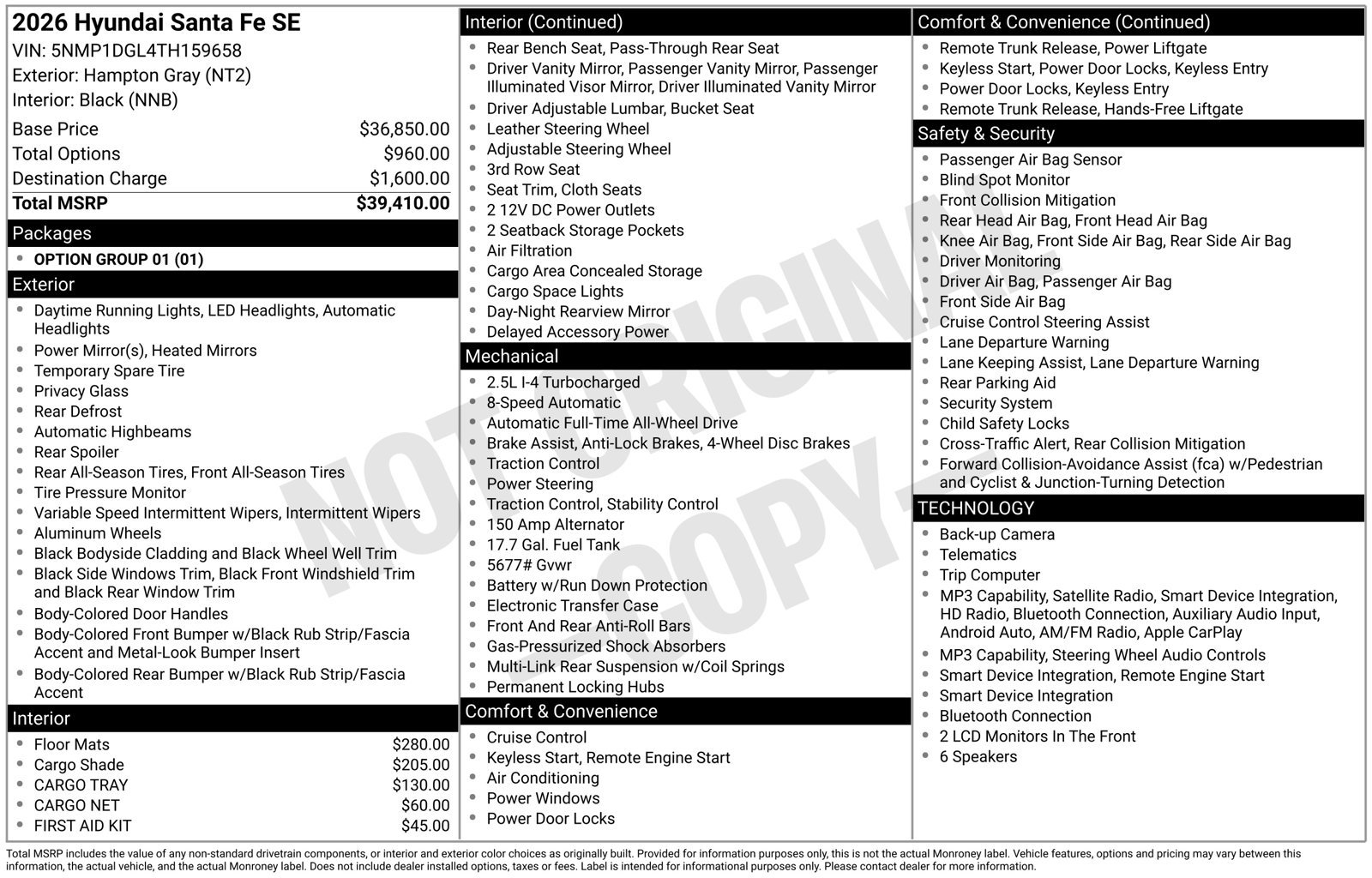 Certified Used 2026 Gray Hyundai SE image 71