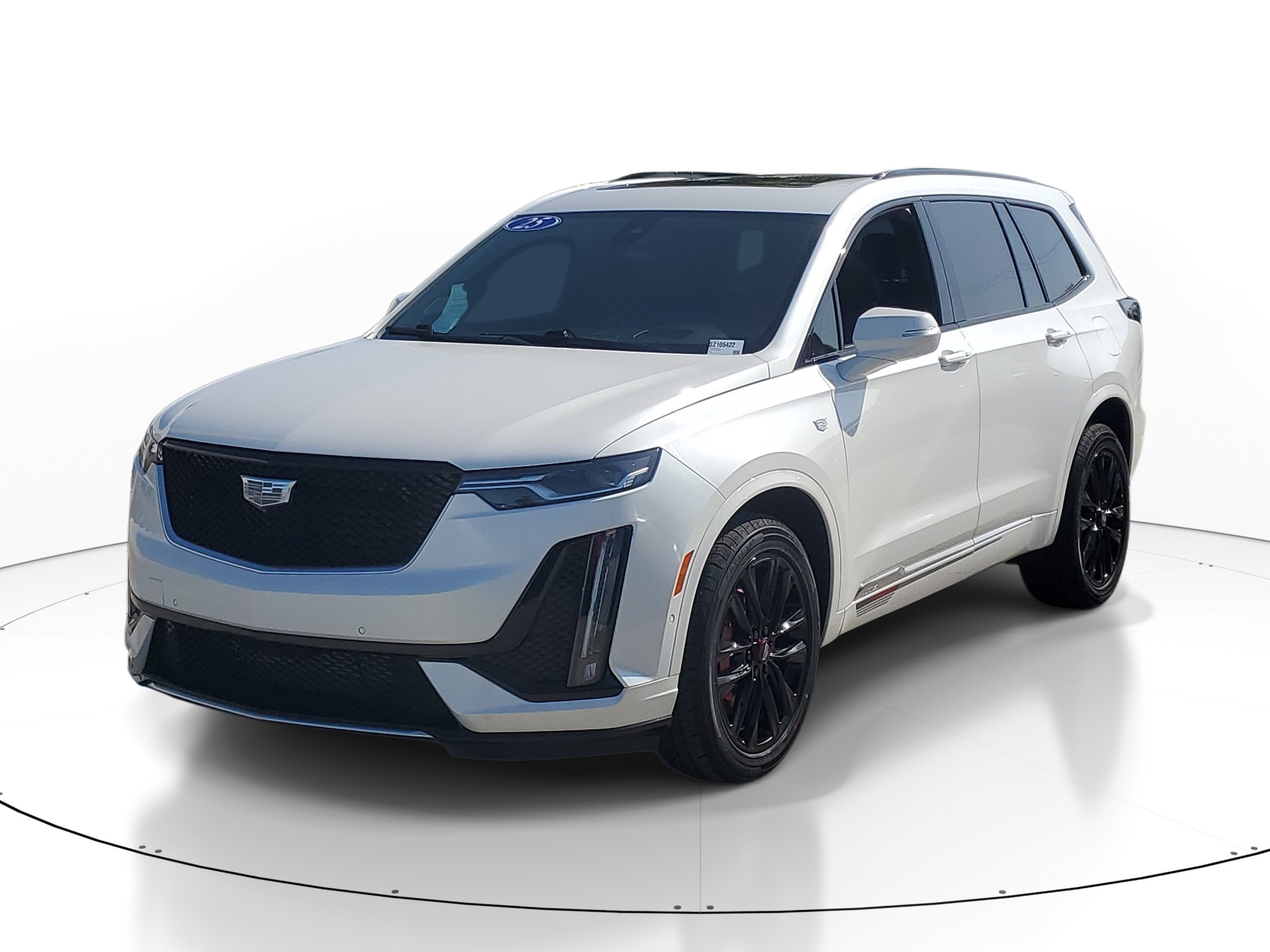 Used 2025 Crystal White Tricoat Cadillac AWD Sport image 2