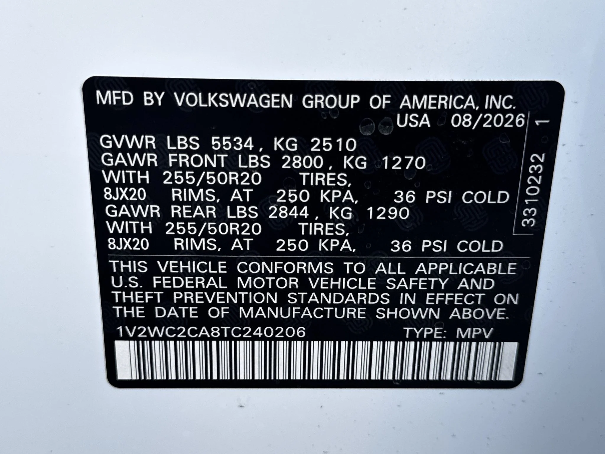 New 2026 Opal White Pearl Volkswagen 2.0T SE w/Technology image 34
