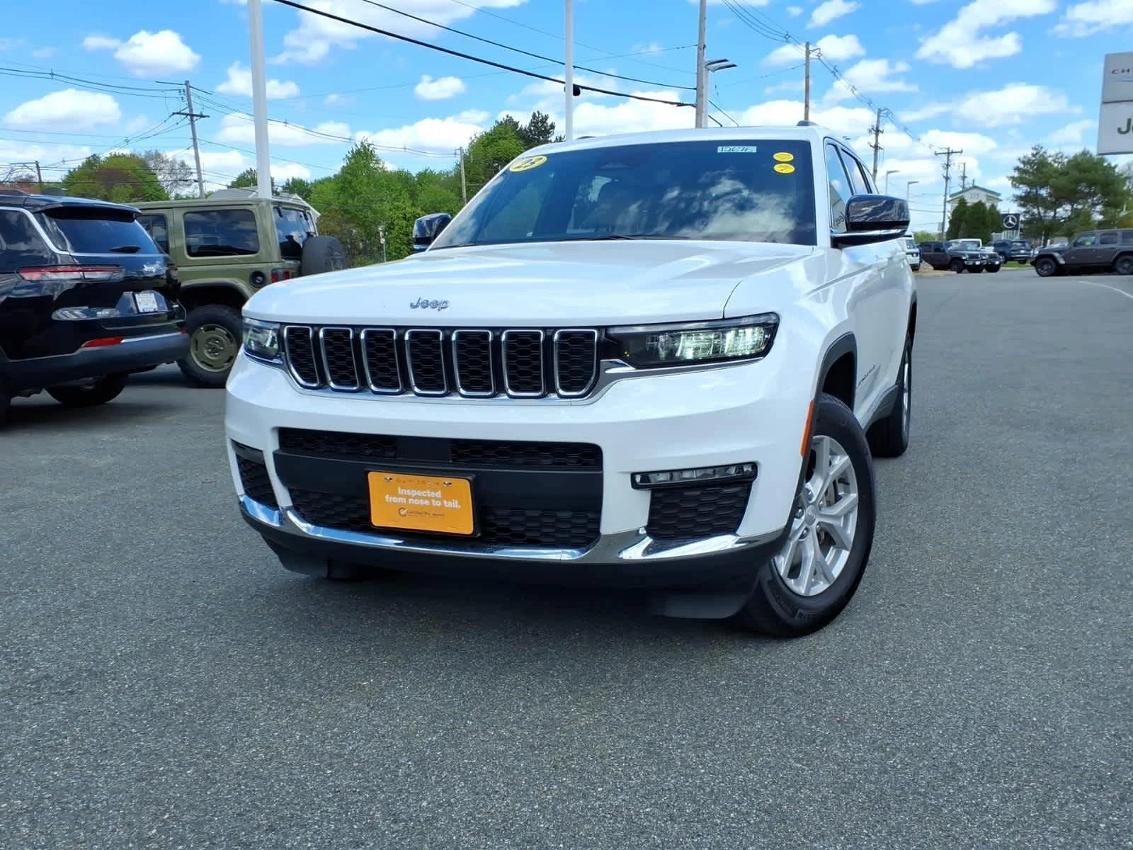 Certified Used 2023 Bright White Clearcoat Jeep Limited image 2