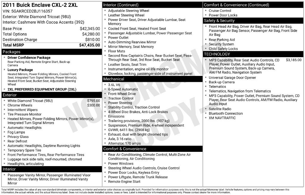 Used 2011  Buick CXL image 6