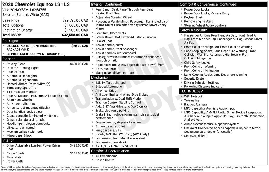 Used 2020  Chevrolet LS image 9