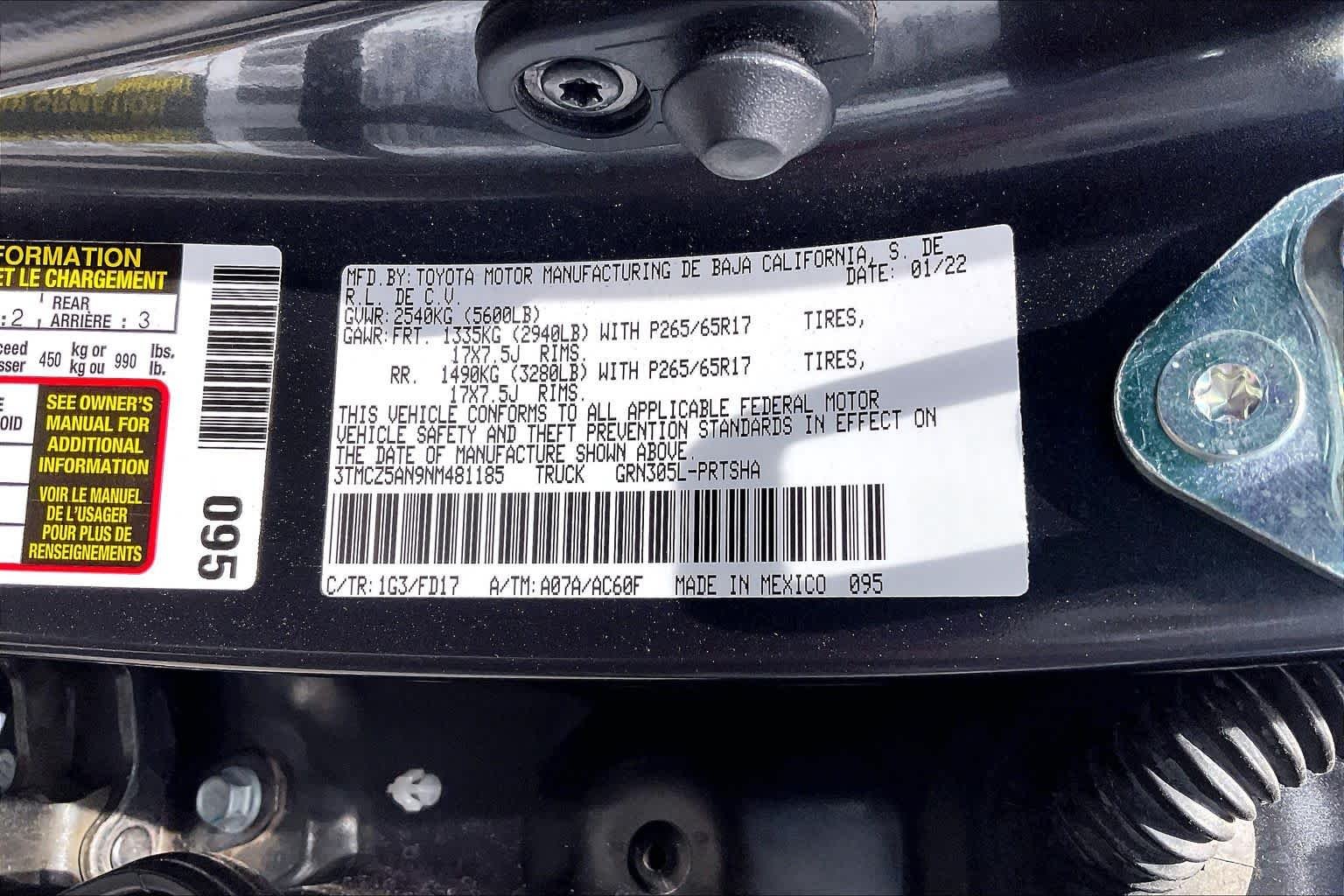 Used 2022 Magnetic Gray Metallic Toyota TRD Sport image 29