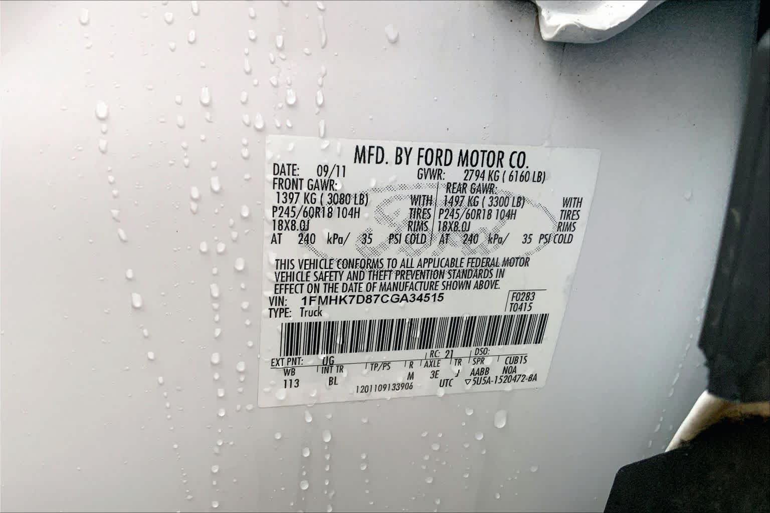 Used 2012 White Platinum Metallic Tri-coat Ford XLT image 30