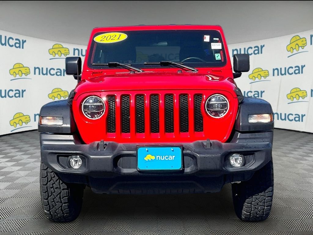 Used 2021 Red Jeep Sport S image 2