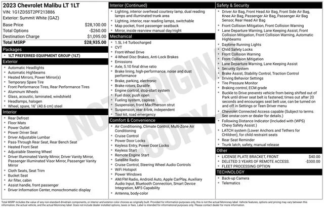 Used 2023 White Chevrolet LT image 38