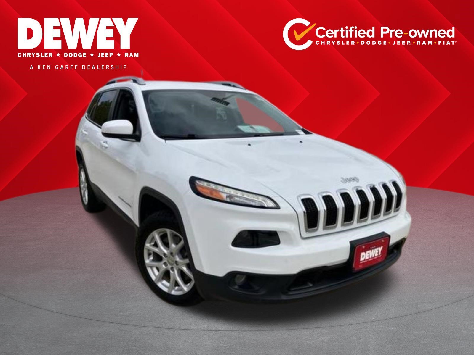 Certified Used 2017 Bright White Clearcoat Jeep Latitude image 1
