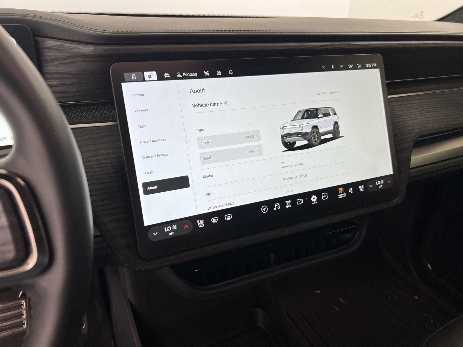 Used 2023 Glacier White Rivian Adventure image 15
