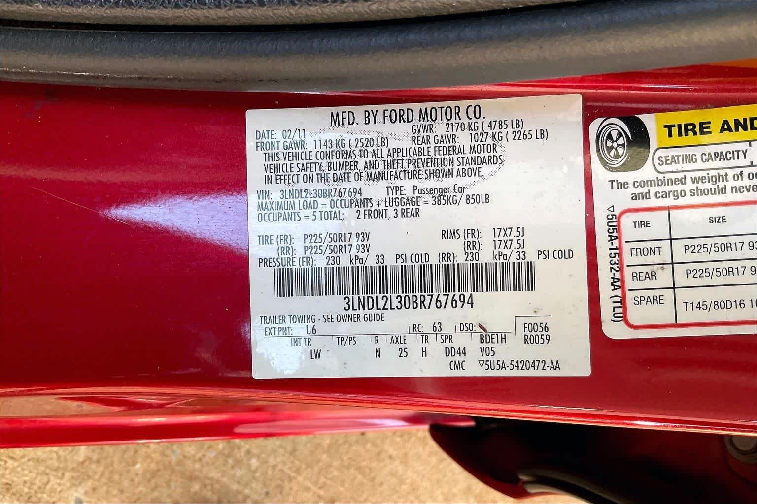 Used 2011 Red Candy Metallic Tint Lincoln Hybrid image 32