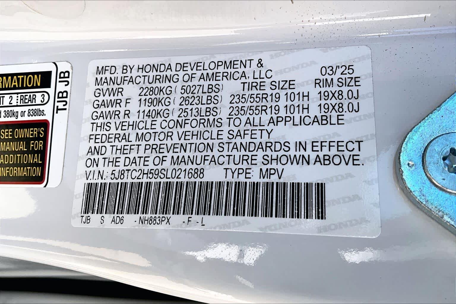 Certified Used 2025 Platinum White Pearl Acura SH-AWD TECH image 35