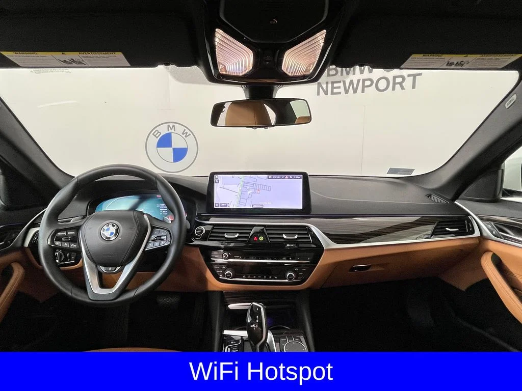 Certified Used 2023 Mineral White Metallic BMW 530i xDrive image 9