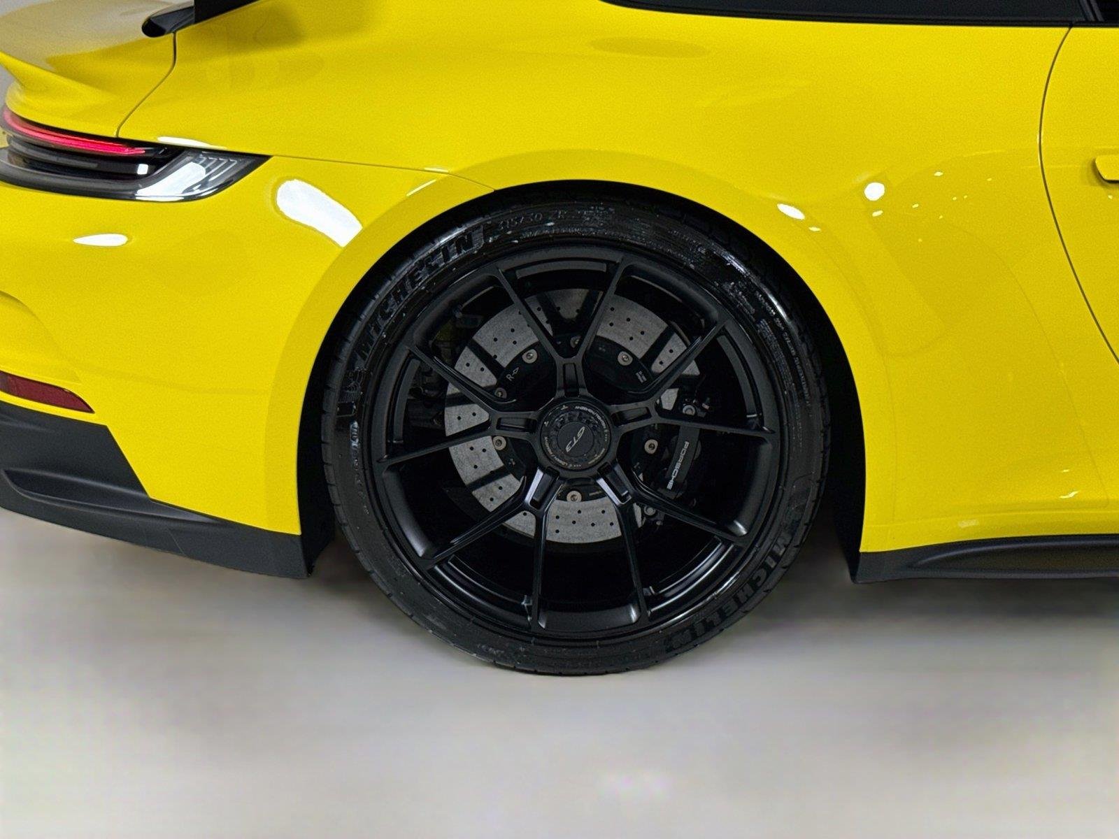 Used 2022 Racing Yellow Porsche GT3 | PCCB | PDLS+ | Matte Carbon Trim | Exclusive Design Taillights image 35