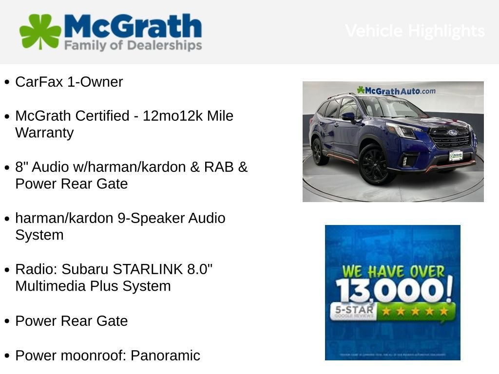 Used 2024 Blue Subaru Sport image 3