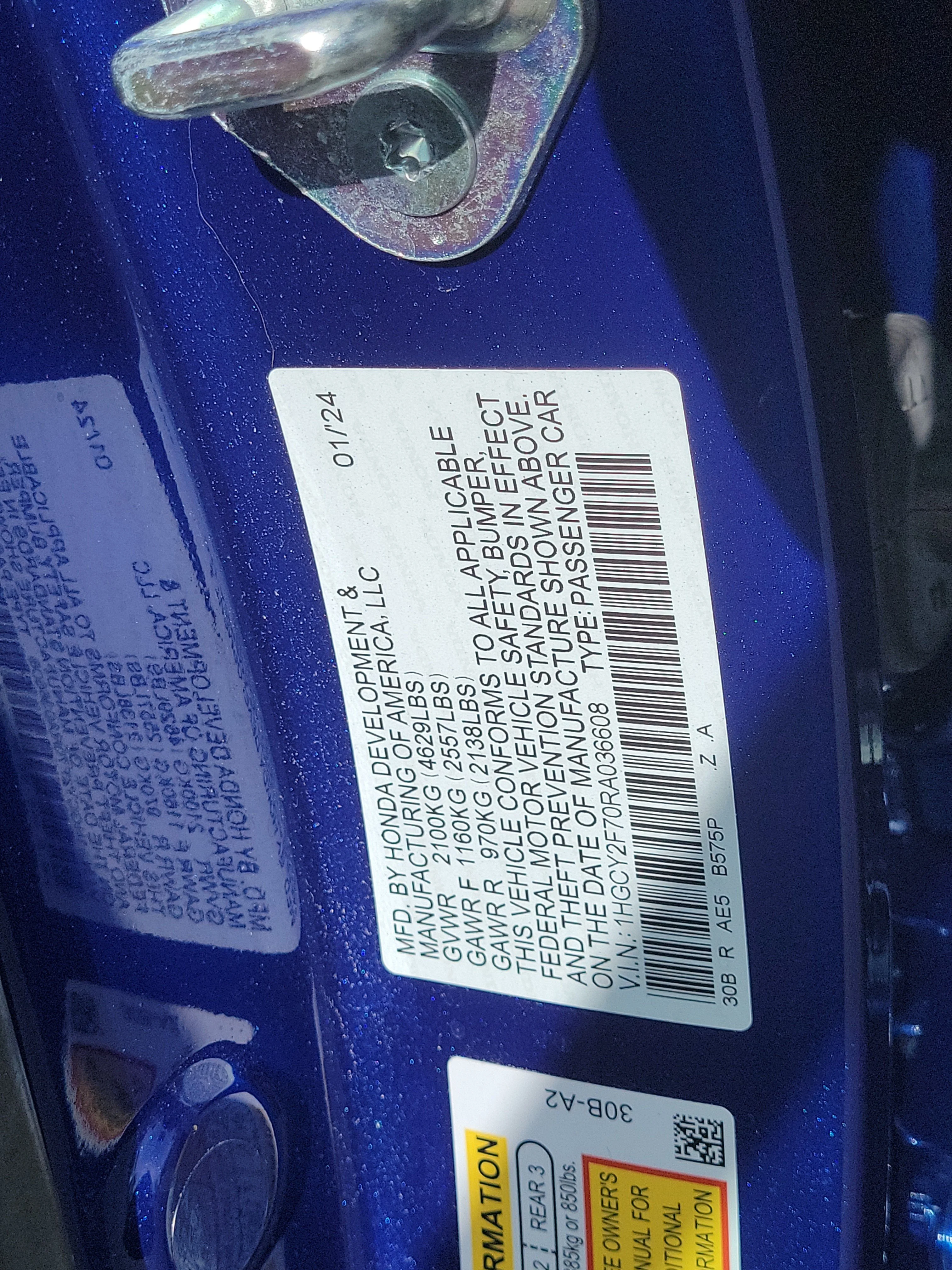 2024 Honda Accord Hybrid Sport-L - Photo 29