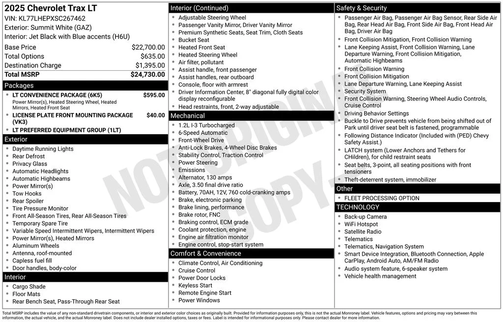 Used 2025 Summit White Chevrolet LT image 51