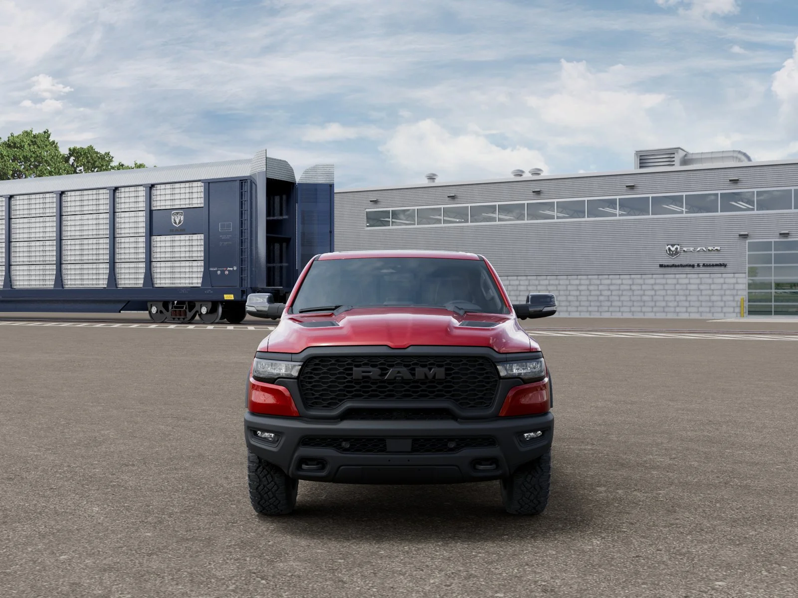 New 2026 Molten Red Pearl-Coat Exterior Paint RAM Rebel image 32