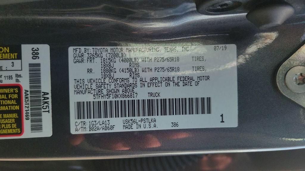 Certified Used 2019 Gray Toyota Limited image 25