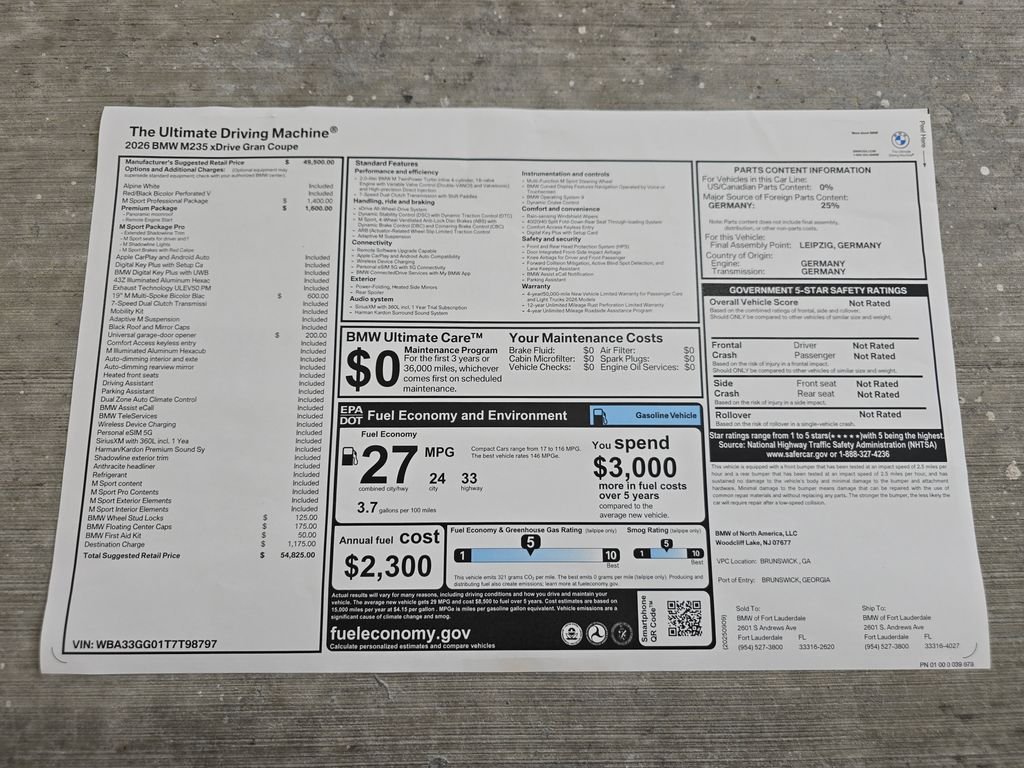 New 2026 Alpine White BMW M235i xDrive image 23