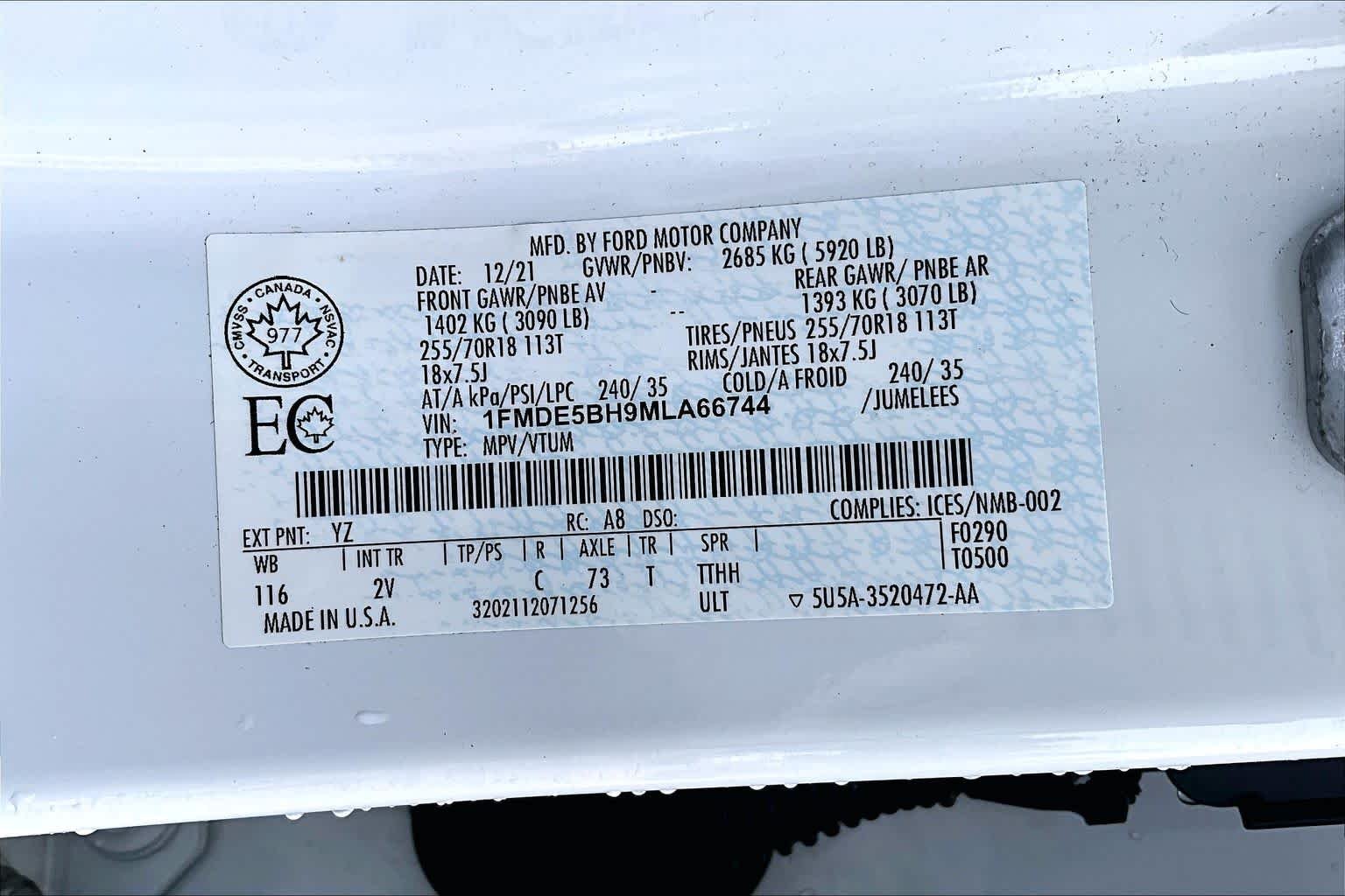 Used 2021 Oxford White Ford Outer Banks image 35