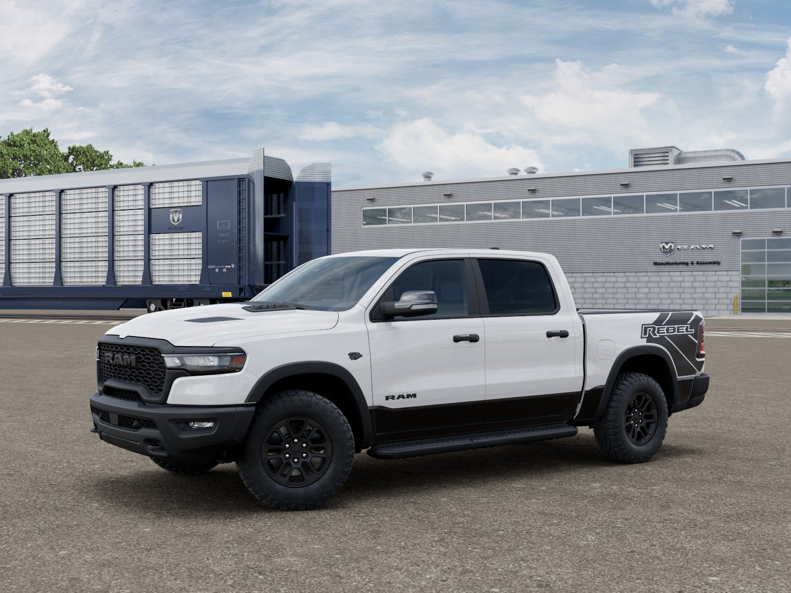 New 2027 Bright White Clear-Coat Exterior Paint RAM REBEL image 1
