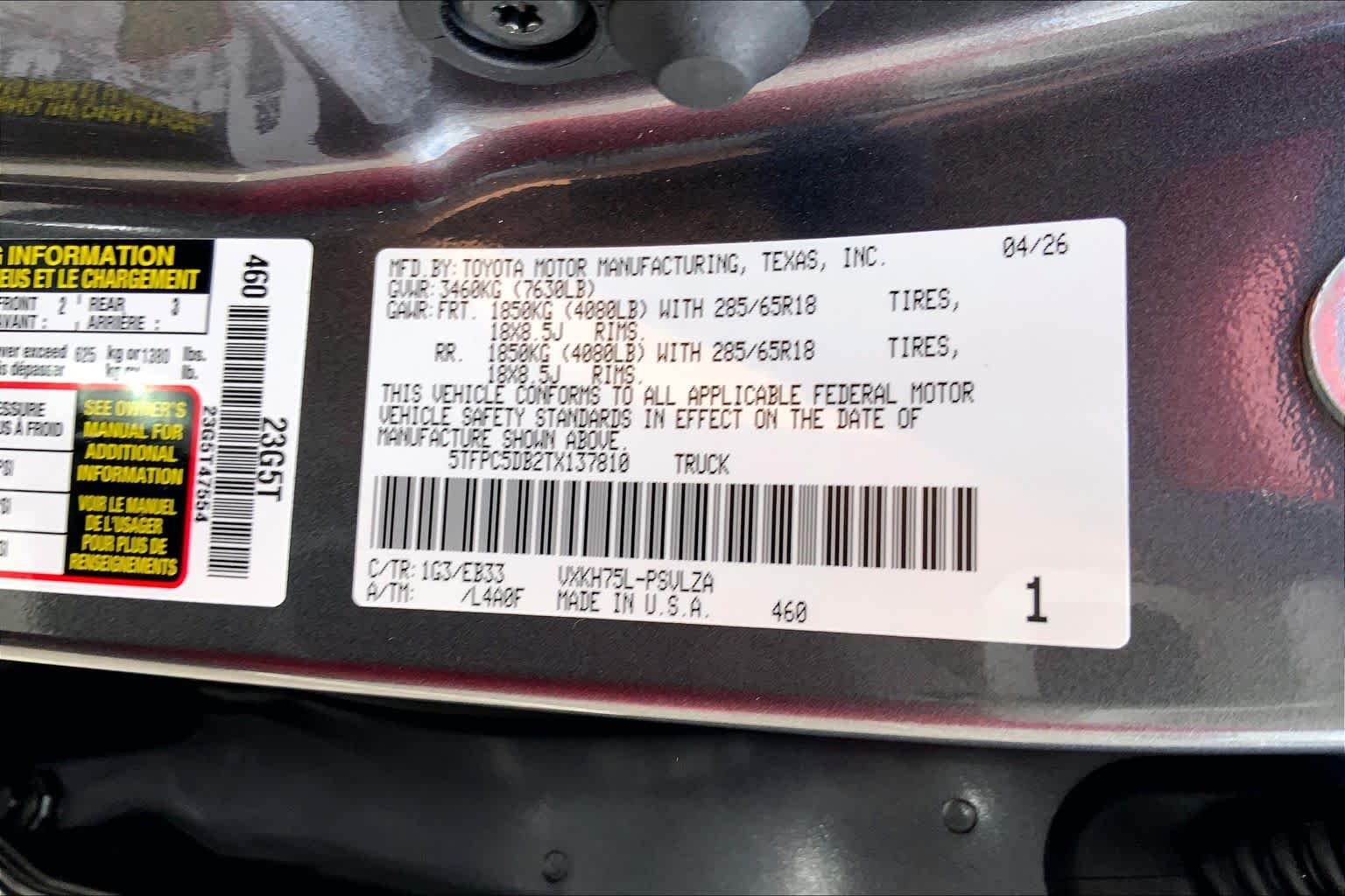 Used 2026 Magnetic Gray Metallic Toyota TRD Pro Hybrid image 29