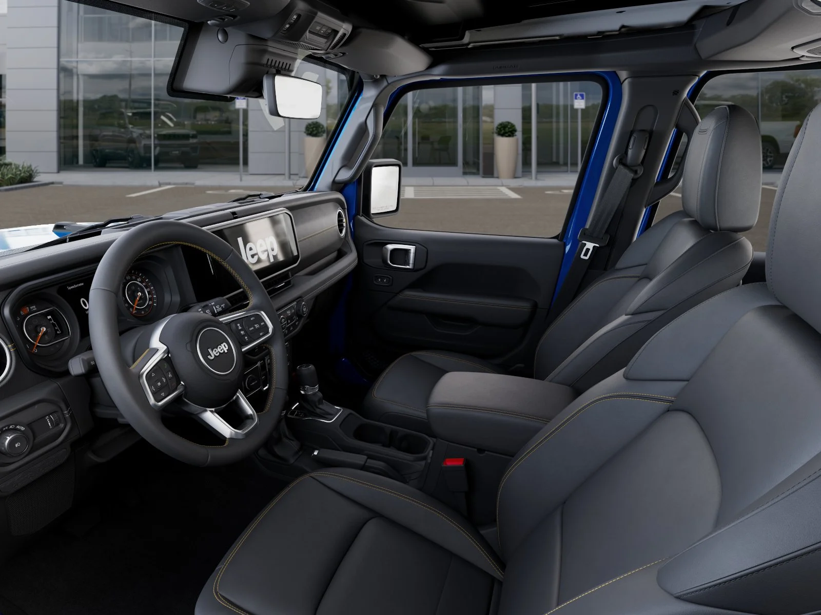 New 2026 Hydro Blue Pearl-Coat Exterior Paint Jeep Sahara image 32