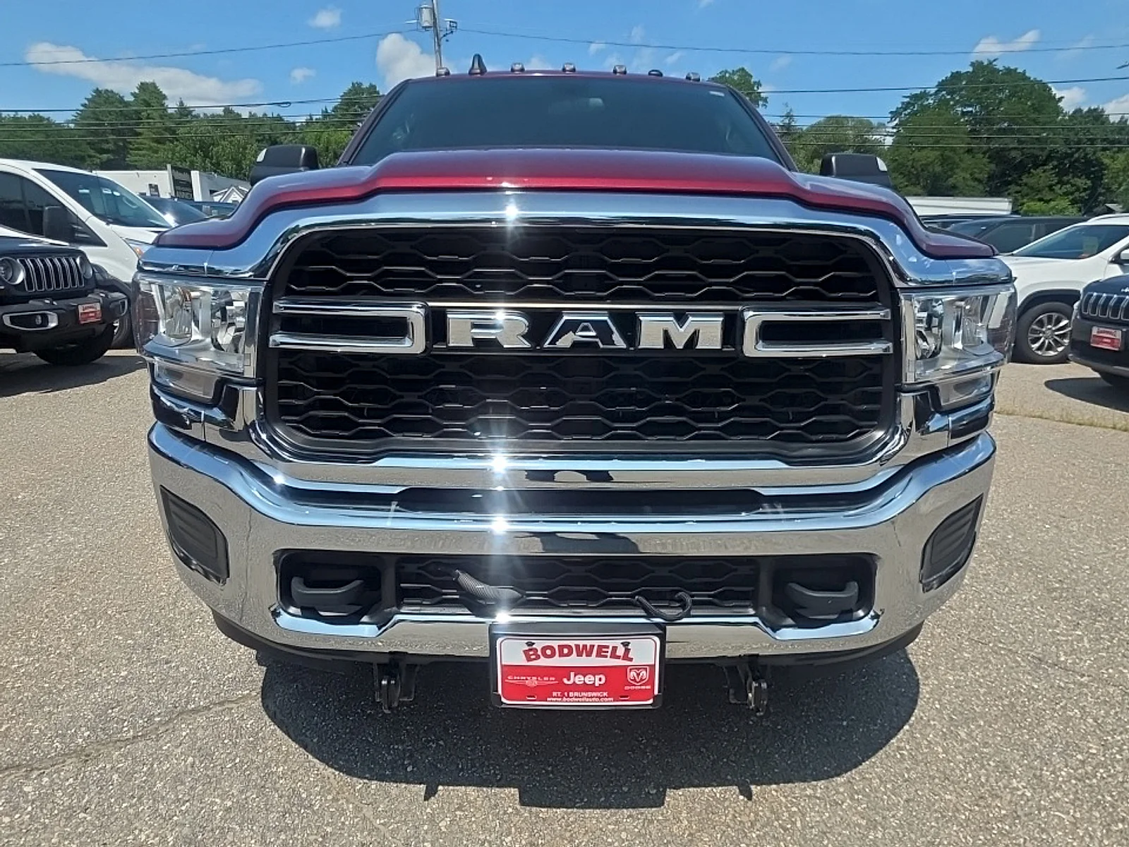 Certified Used 2021 Delmonico Red Pearlcoat Ram Tradesman Crew Cab 4x4 6