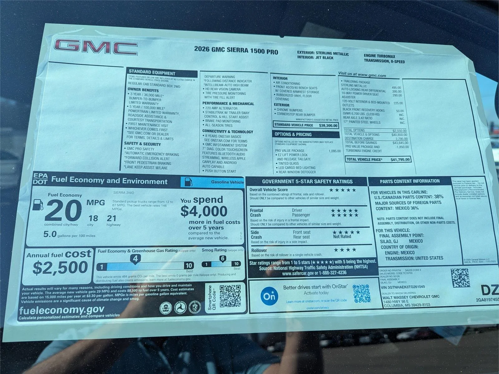 New 2026 Sterling Metallic GMC Pro image 12