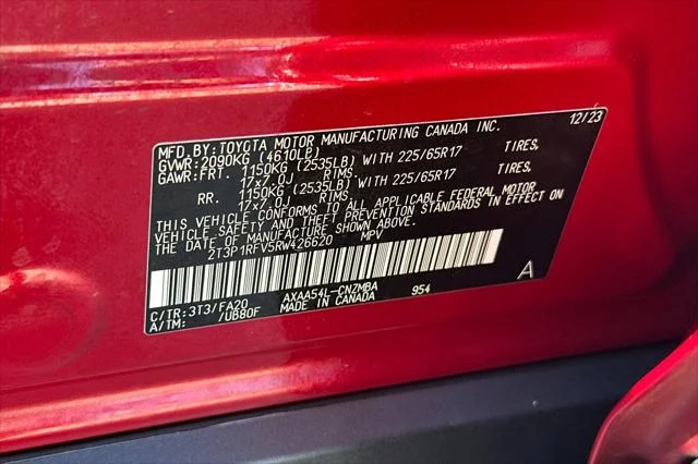 Certified Used 2024 Red Toyota XLE image 56
