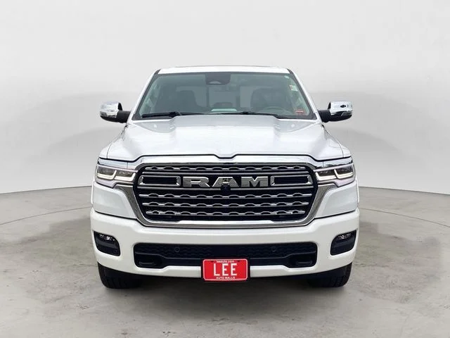 New 2026 Ivory White Tri-Coat Pearlcoat Ram LIMITED LONGHORN CREW CAB 4X4 5