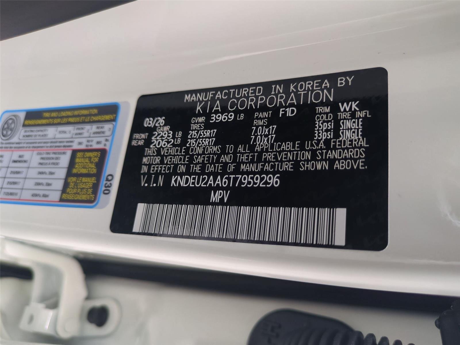 New 2026 Clear White/Black Roof Kia S image 40