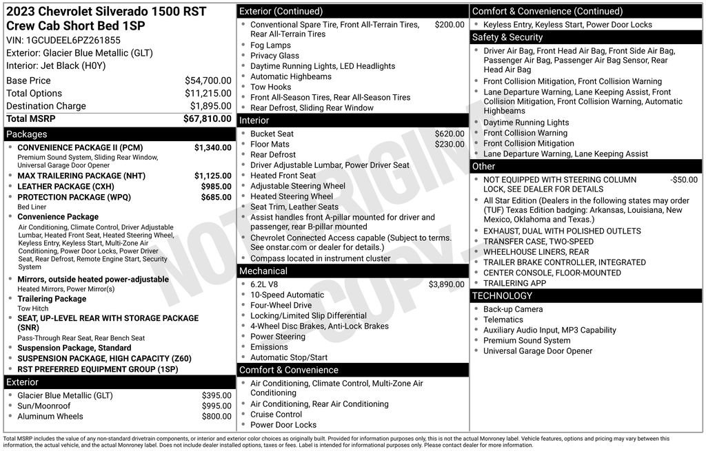Used 2023 Blue Chevrolet RST image 3