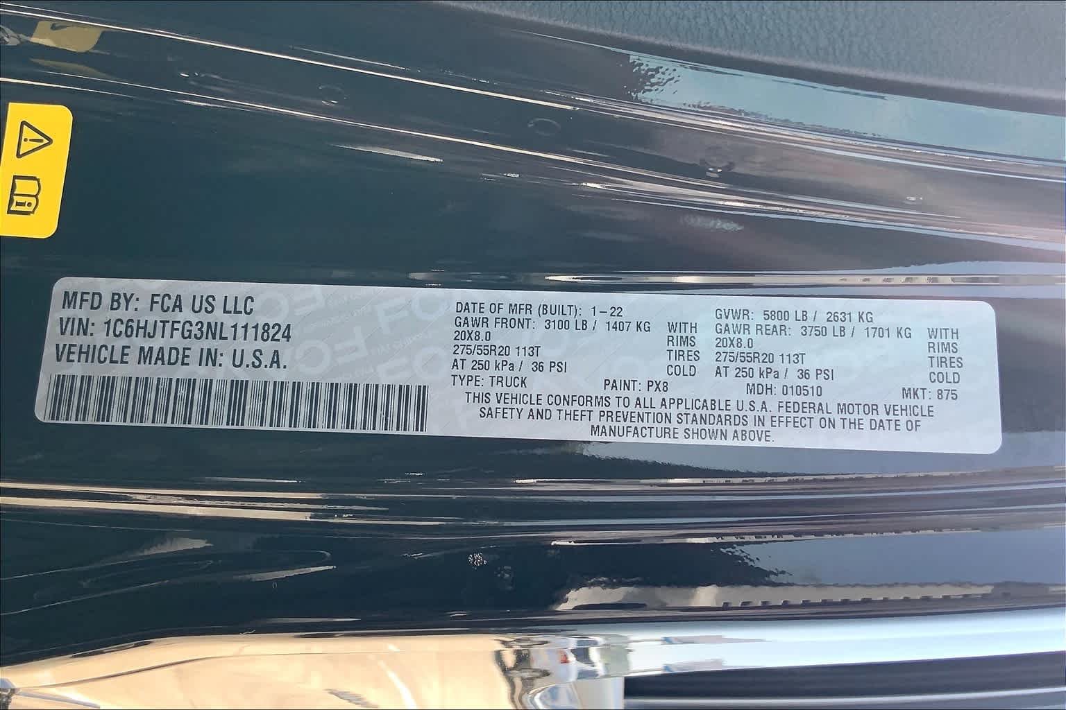 Used 2022 Black Clearcoat Jeep High Altitude image 72