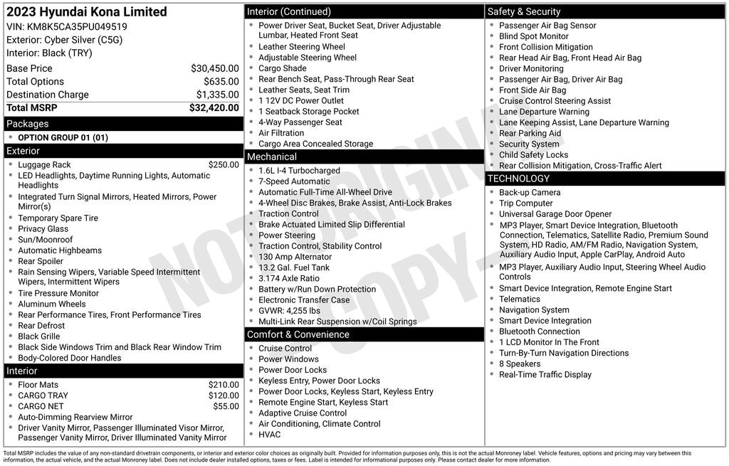 Certified Used 2023 Silver Hyundai Limited image 5
