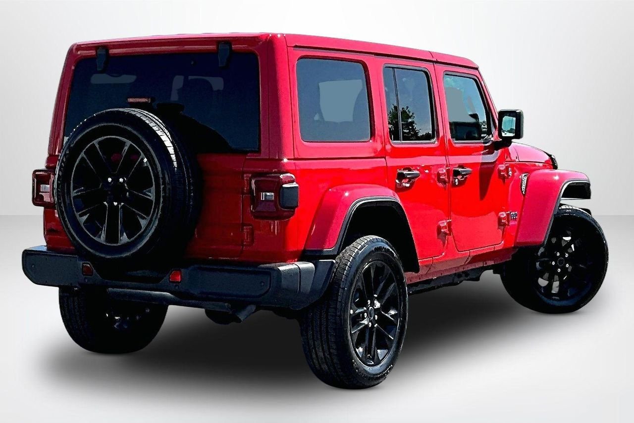 Used 2025 Firecracker Red Clearcoat Jeep Sahara 4xe image 6