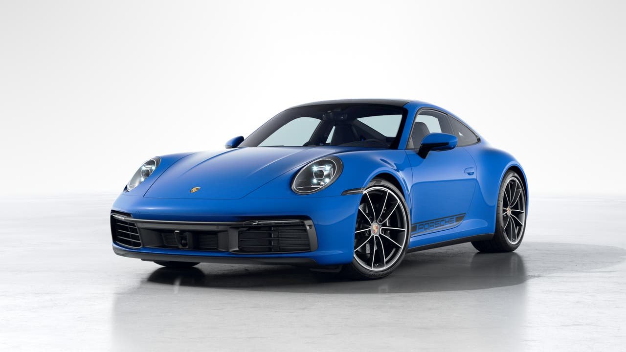 Certified Used 2022 Shark Blue Porsche Carrera image 1