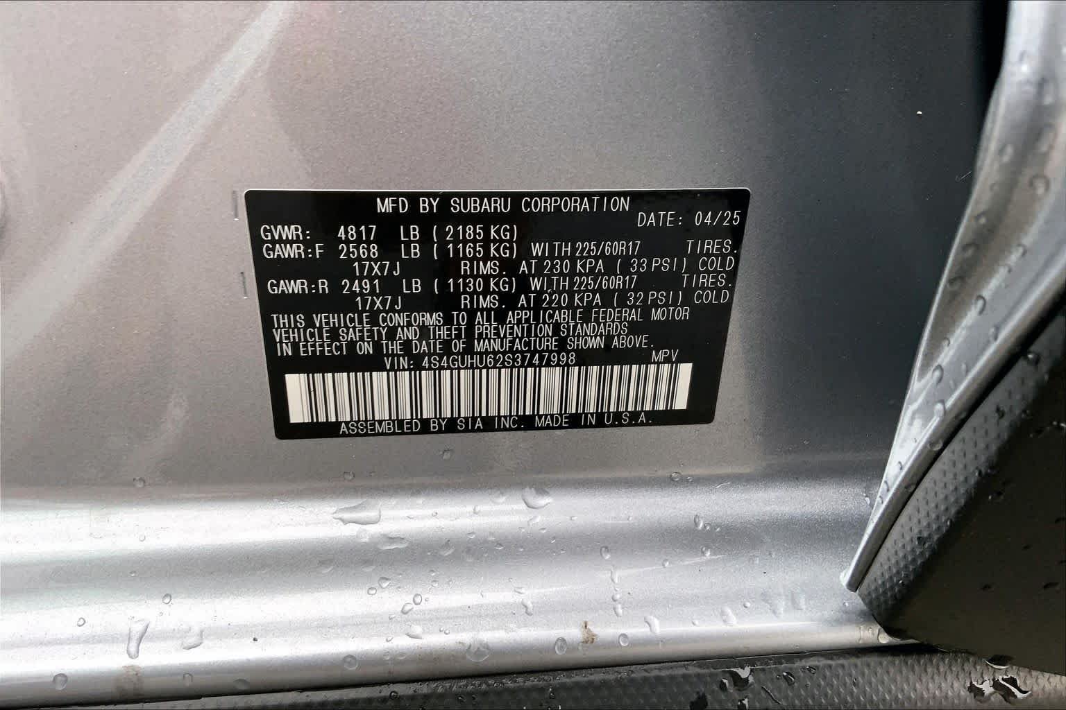 Used 2025 Ice Silver Metallic Subaru Wilderness image 31