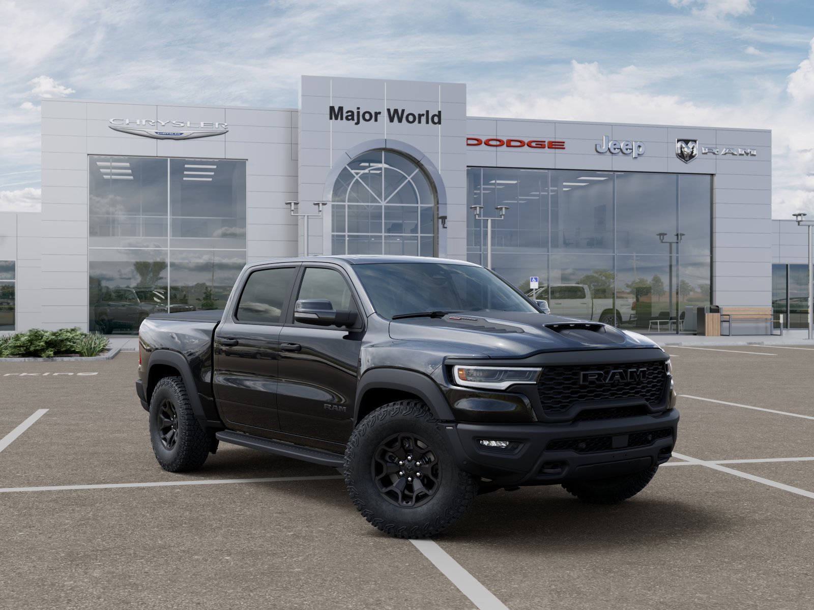 New 2026 Diamond Black Crystal Pearl-Coat Exterior Paint RAM  image 5