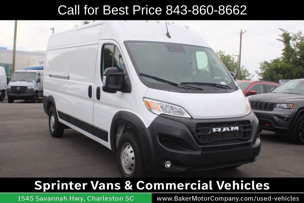 Used 2025 Bright White Clearcoat Ram High Roof image 4