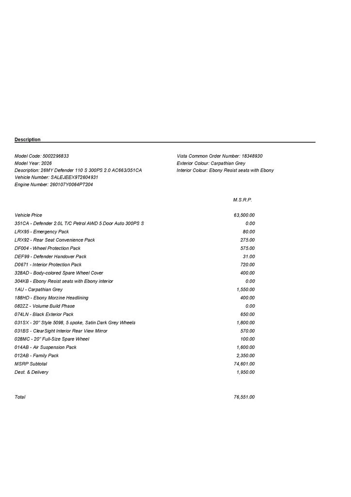 Used 2026 Gray Land Rover S image 3