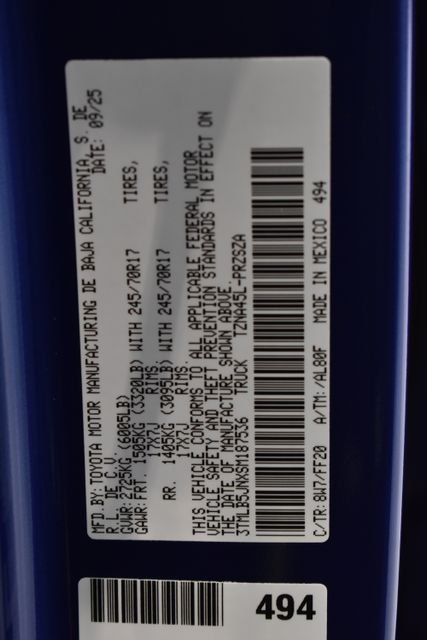 Certified Used 2025 Blue Toyota SR5 image 25