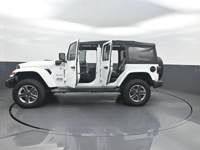 Used 2021 White Jeep Unlimited Sahara 4xe image 28