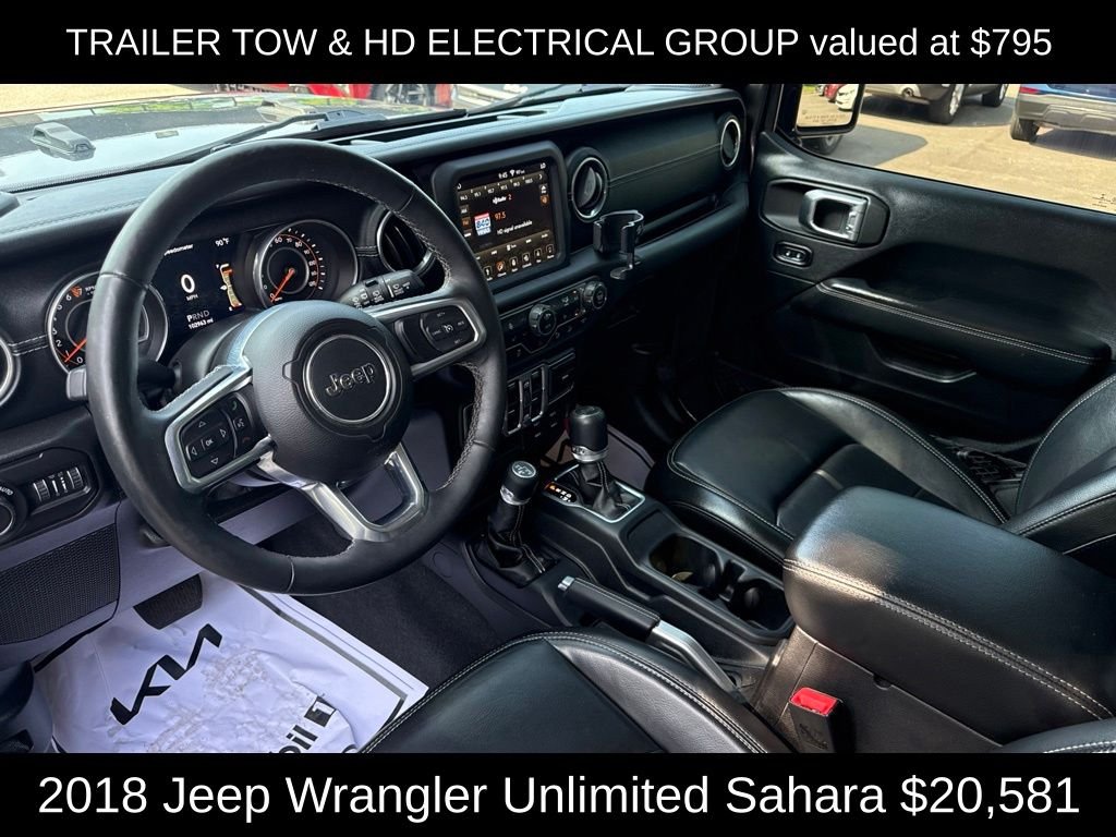 Used 2018 Crystal Metallic Jeep Unlimited Sahara image 10