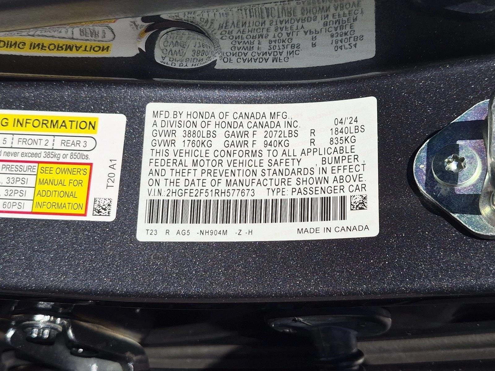 Used 2024 Gry Honda Sport image 23