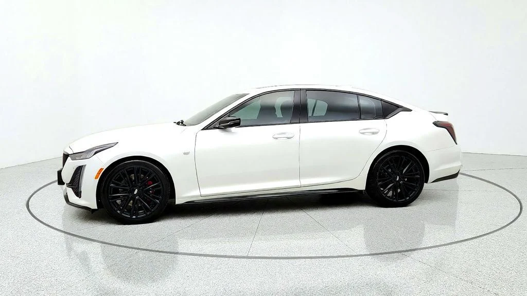 Used 2023 Crystal White Tricoat Cadillac 4dr Sedan Sport image 8