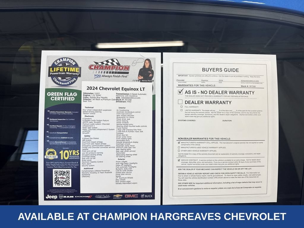 Certified Used 2024 Riptide Blue Metallic Chevrolet LT image 43