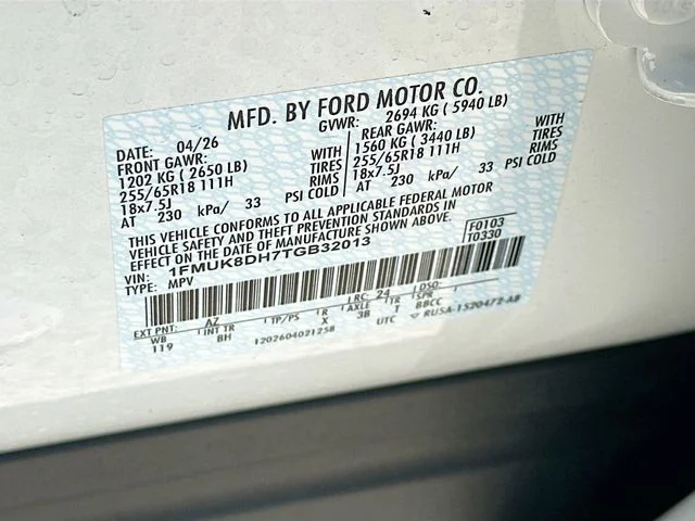 New 2026 White Ford Active image 20